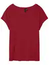 Bild 2 von Vero Moda VMAVA PLAIN SS TOP GA Shirt Rot