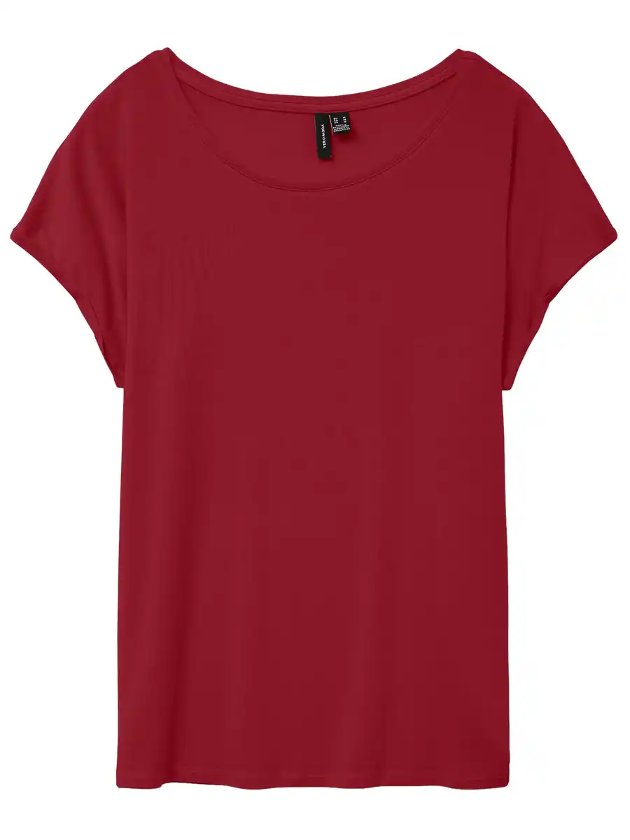 Bild 2 von Vero Moda VMAVA PLAIN SS TOP GA Shirt Rot
