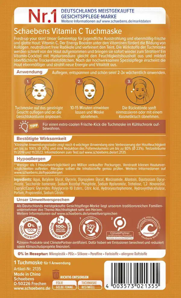 Bild 2 von Schaebens Vitamin C Tuchmaske