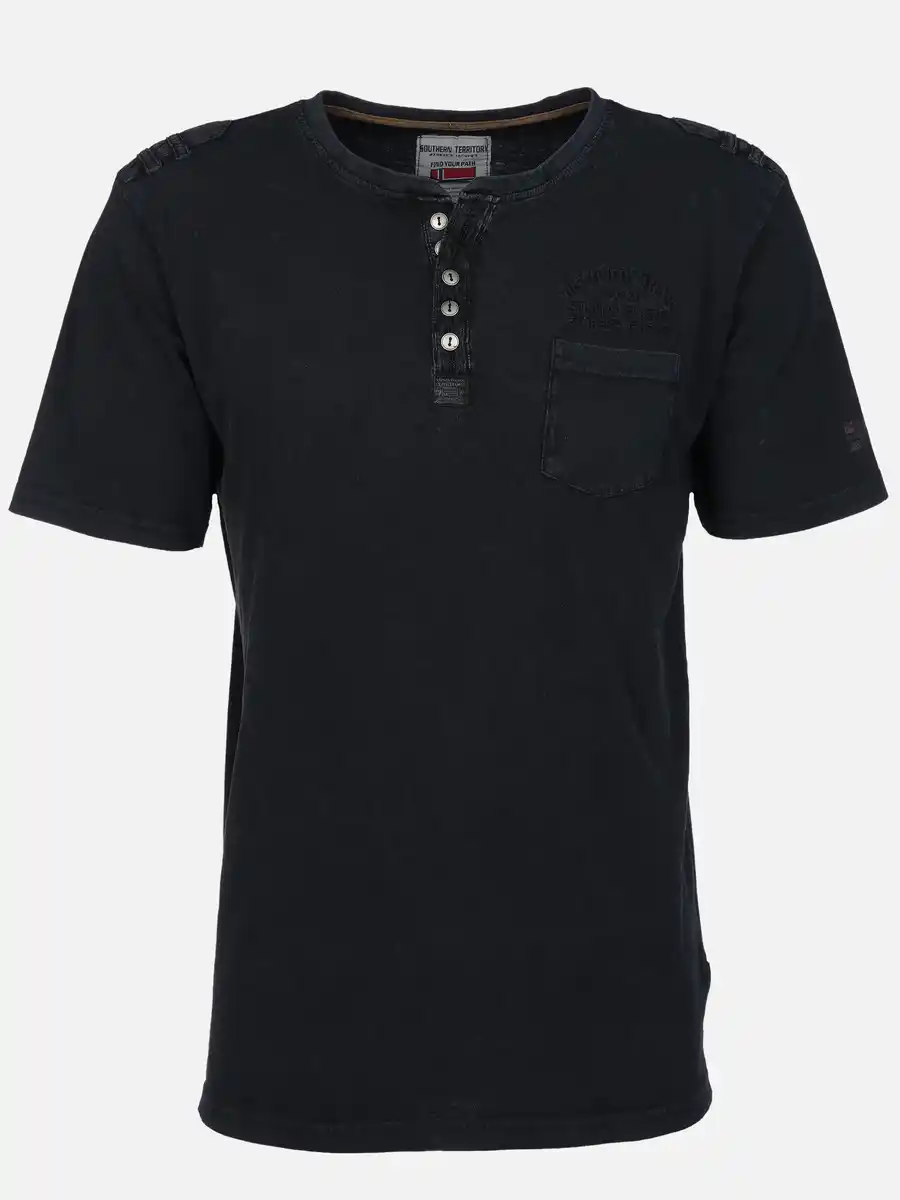 Bild 1 von Herren Henleyshirt Schwarz