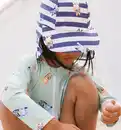Bild 3 von Swim Essentials Bluey gestreifte Badekappe Größe 2