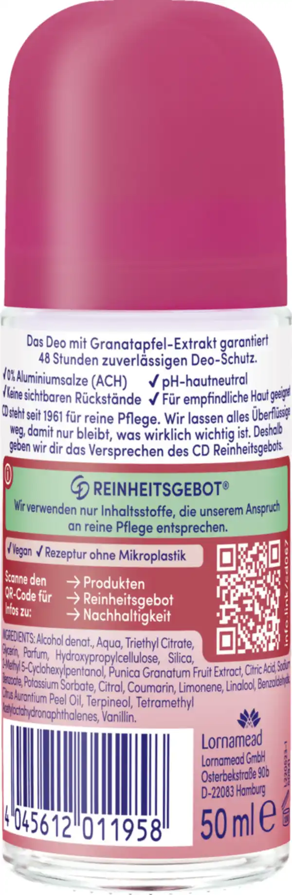 Bild 2 von fenjal Deo Roll-on Granatapfel, 50 ml
