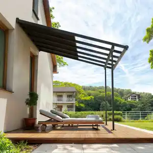 Palram-Canopia Terrassenüberdachung 'Sierra Cabrio' 295 x 314 cm Alu/Polycarbonat grau