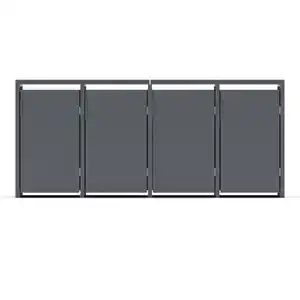 Plats Mülltonnenbox anthrazit 265 x 116 x 80 cm
