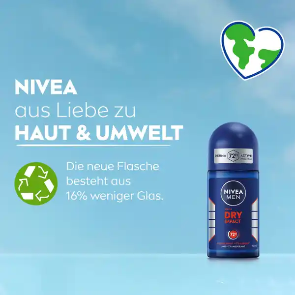 Bild 3 von NIVEA MEN Dry Impact Anti-Transpirant Roll-On, 50 ml