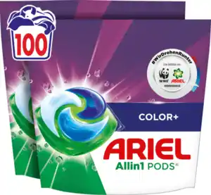 Ariel Colorwaschmittel All-in-1 Pods Großpackung 100WL, 100 WL
