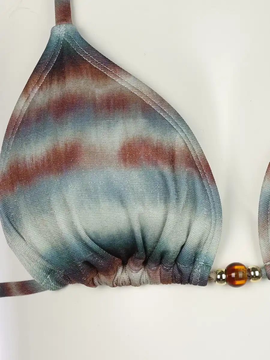 Bild 3 von Damen Bikini mit Zierperlen Grün