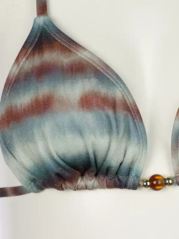 Bild 3 von Damen Bikini mit Zierperlen Grün