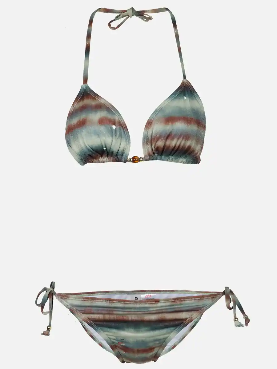 Bild 1 von Damen Bikini mit Zierperlen Grün