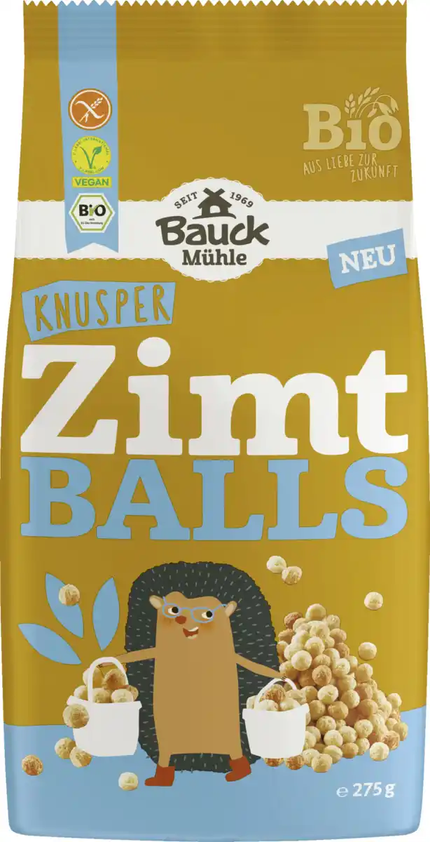 Bild 1 von Bauck Mühle Bio Knusper Zimt Balls, 275 g