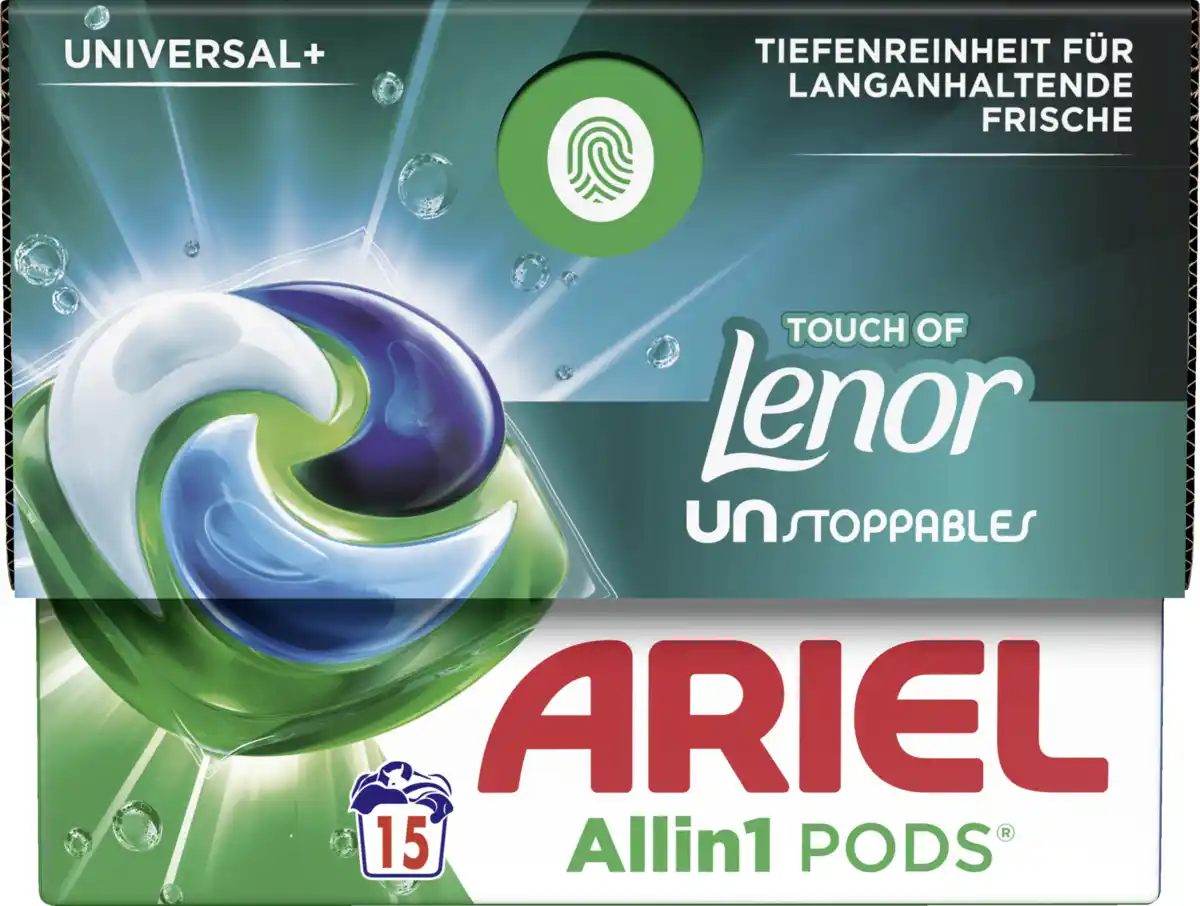 Bild 1 von Ariel Vollwaschmittel All-in-1 Pods Touch of Unstoppables 15 WL