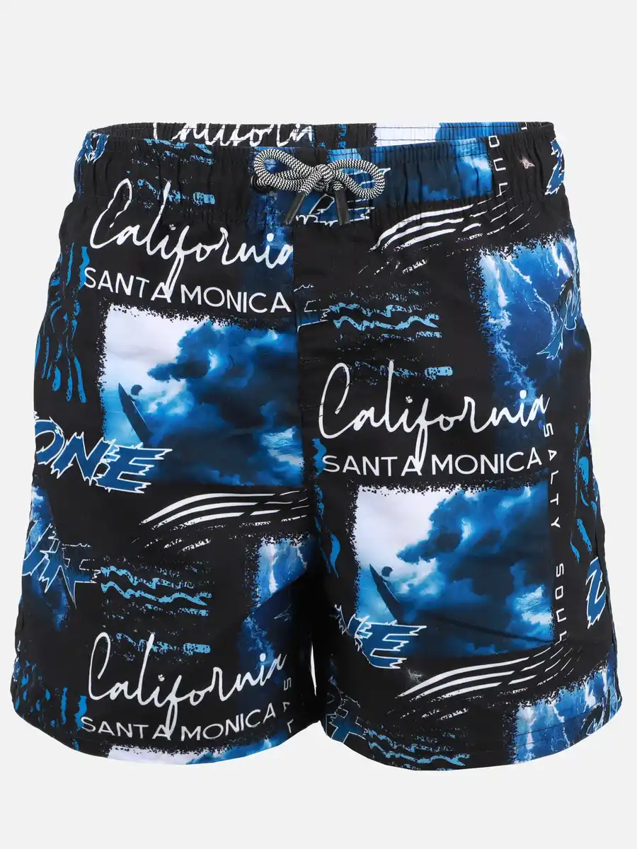 Bild 1 von Jungen Badeshorts mit Print Schwarz