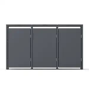Plats Mülltonnenbox anthrazit 198,5 x 116 x 80 cm