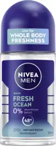 NIVEA MEN Fresh Ocean Deodorant Roll-On, 50 ml