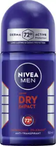 NIVEA MEN Dry Impact Anti-Transpirant Roll-On, 50 ml