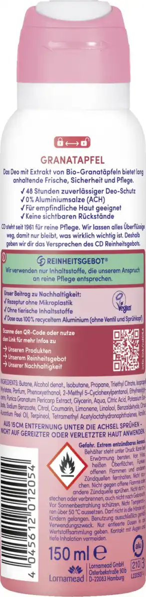 Bild 2 von CD Deo Spray Granatapfel, 150 ml
