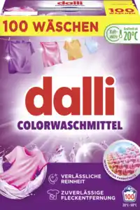 dalli Colorwaschmittel Pulver Großpackung 100 WL