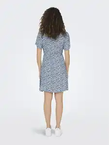 Only ONLEVIDA S/S SHORT DR Kleid Blau