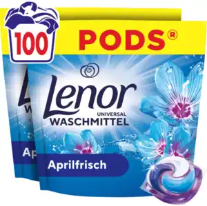 Lenor Vollwaschmittel Pods Aprilfrisch Großpackung 100WL, 100 WL