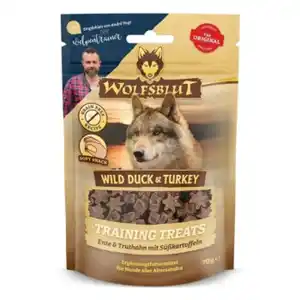 WOLFSBLUT - Training Treats Wild Duck & Turkey 2x70g