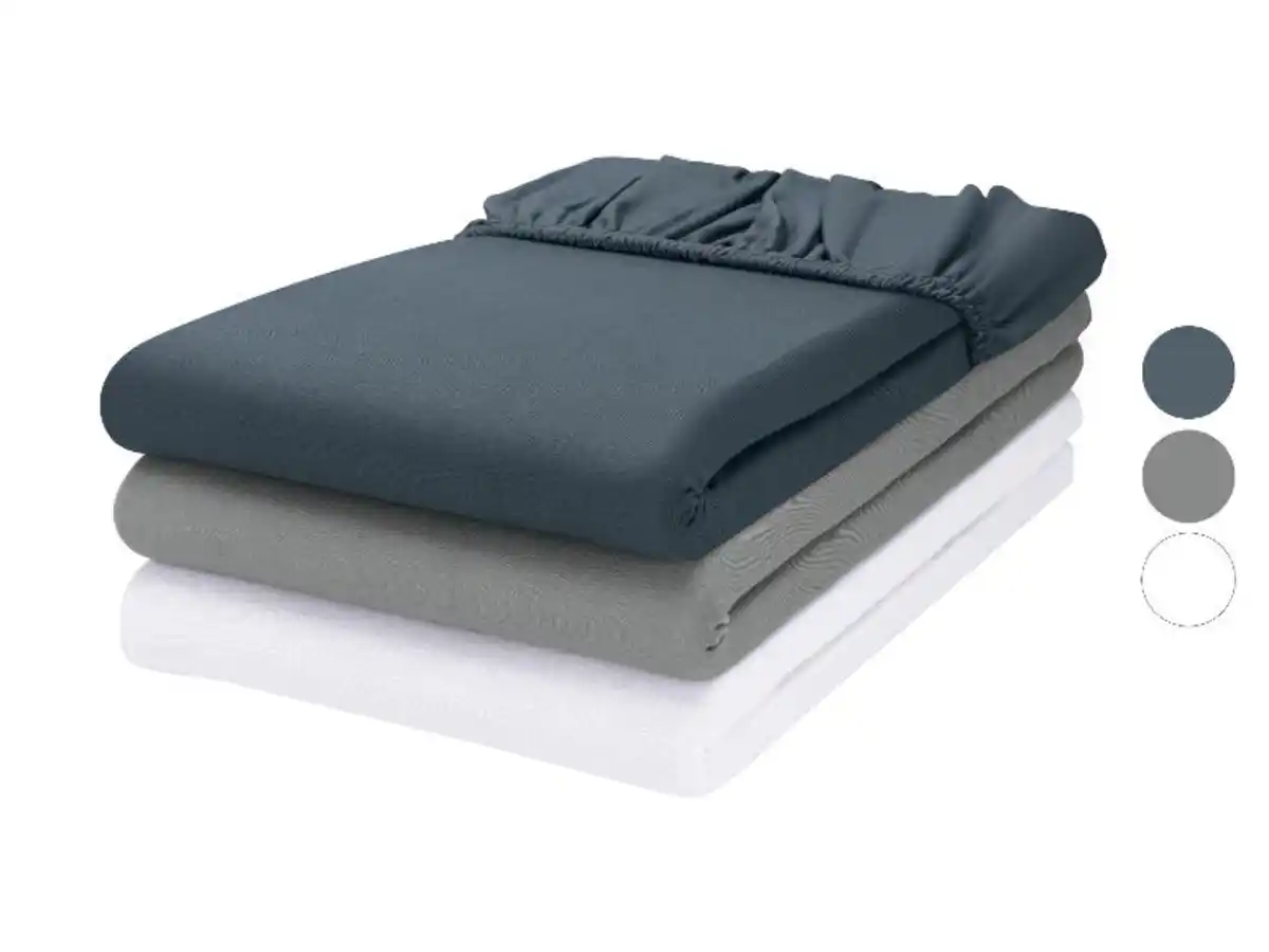 Bild 3 von LIVARNO® Jersey-Spannbettlaken, 90-100 x 200 cm