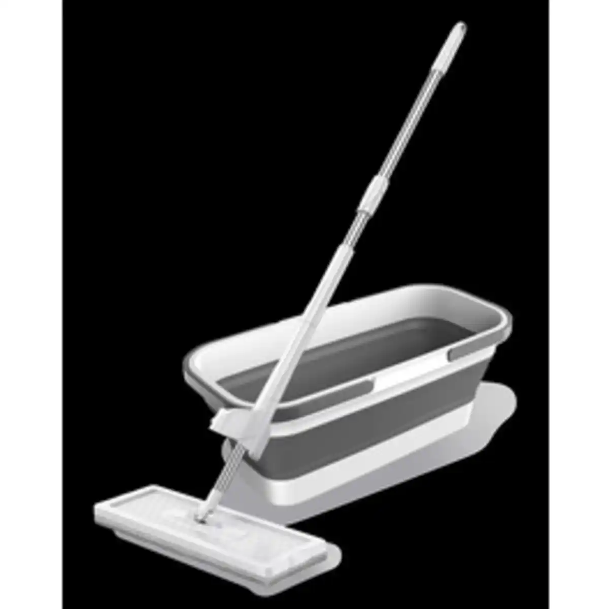 Bild 3 von Bodenwischer-Set, Flachmop mit faltbarem Eimer