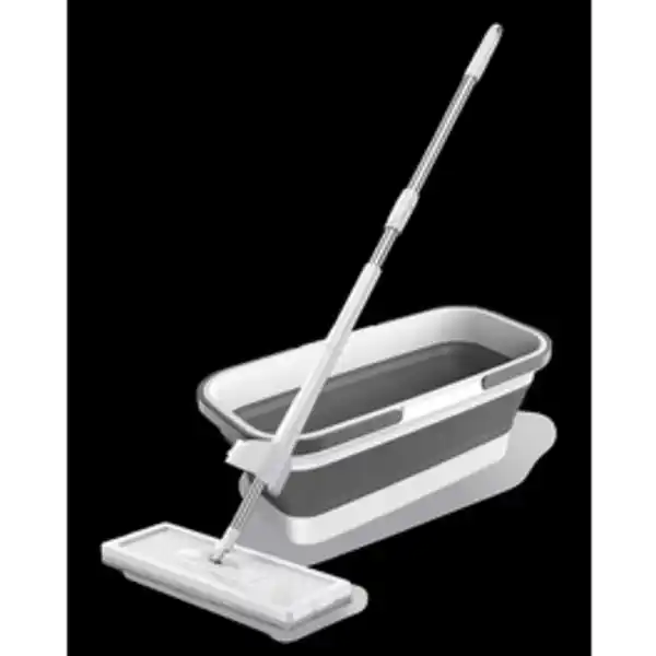 Bild 3 von Bodenwischer-Set, Flachmop mit faltbarem Eimer