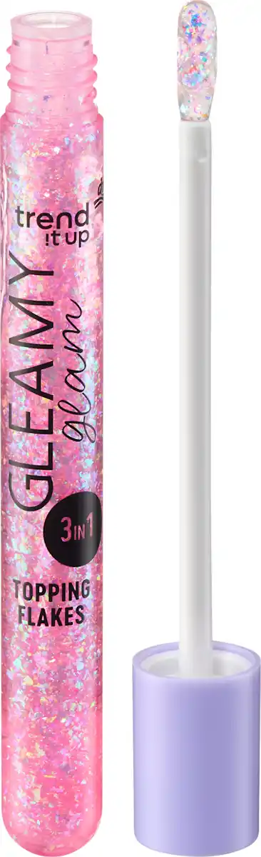 Bild 1 von trend !t up Lipgloss Gleamy Glam Topping Flakes 130, 5,5 ml