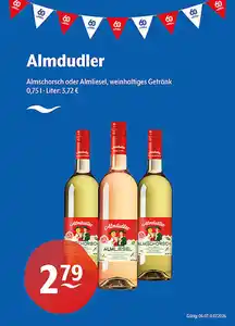 Almdudler Almschorsch oder Almlieselweinhaltiges Getränk