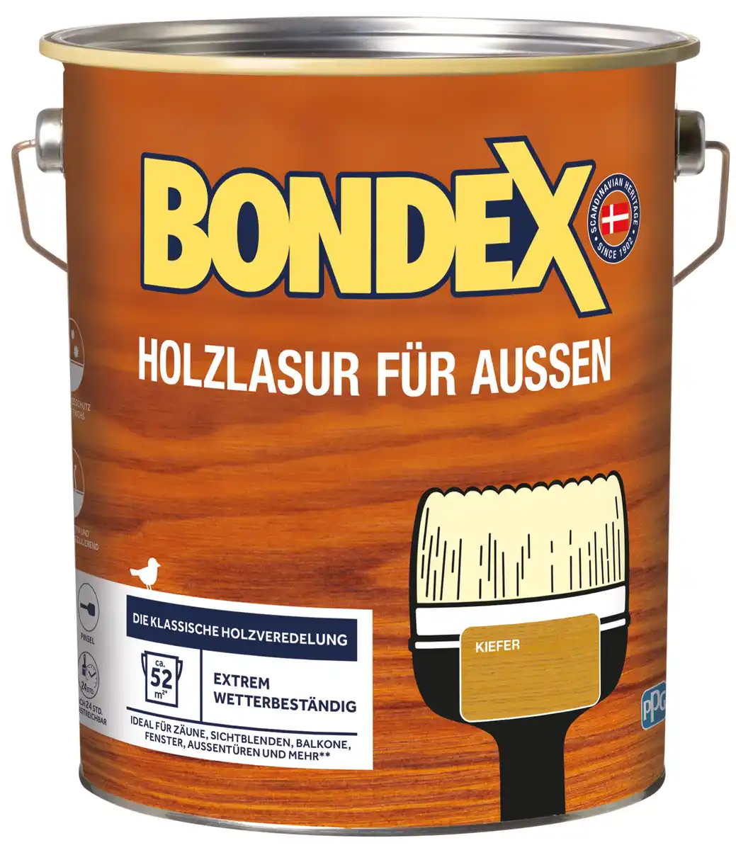 Bild 1 von Bondex Holzlasur für Außen 4 L kiefer