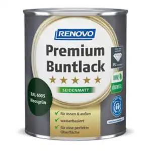 RENOVO Buntlack seidenmatt »Premium«, moosgrün RAL 6005