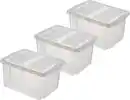 Bild 1 von Sunware Aufbewahrungsbox mit Deckel Nesta 32 L transparent 3er Set