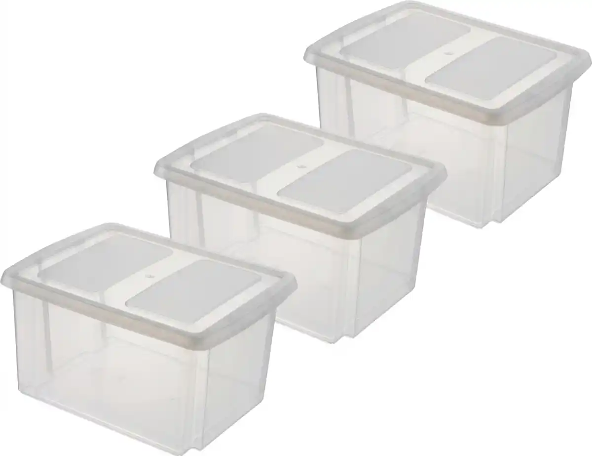 Bild 1 von Sunware Aufbewahrungsbox mit Deckel Nesta 32 L transparent 3er Set