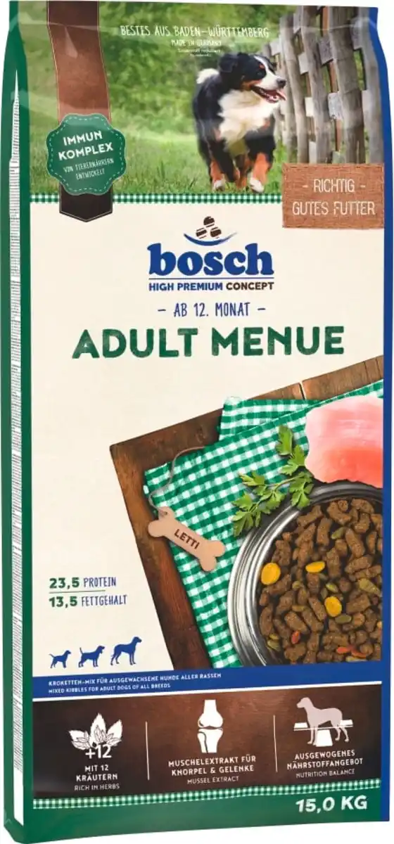 Bild 1 von Bosch Hundetrockenfutter Adult Menue 15 kg Geflügel & Fisch mit Kräuter