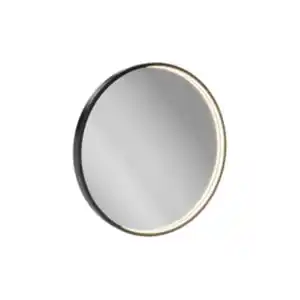 Spiegelelement rund, Ø 60 cm, schwarz