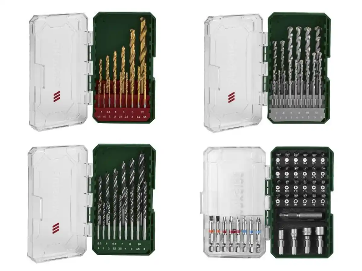 Bild 3 von PARKSIDE® HSS-Spiralbohrer- / Steinbohrer- / Holzbohrer- / Bitschrauber-Set
