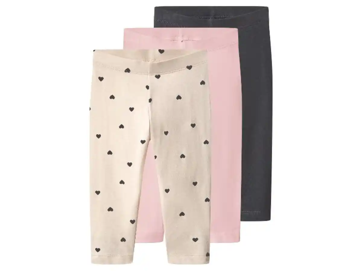Bild 1 von LUPILU® Kinder Capri-Leggings, 3 Stück