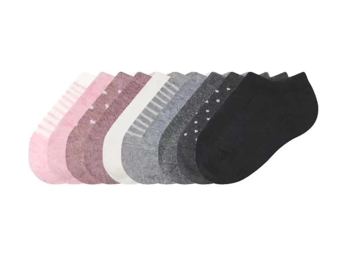 Bild 1 von LUPILU® Kinder-Sneakersocken, 10 Paar, mit Bio-Baumwolle