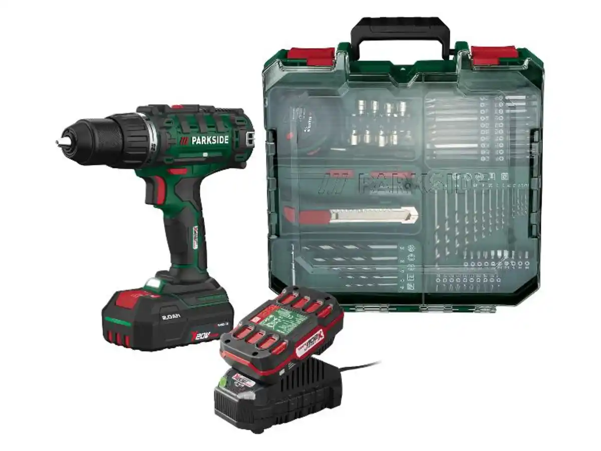 Bild 3 von PARKSIDE® 20 V Akku-Bohrschrauber-Set »PABS 20-Li I9«, mit Akku und Ladegerät