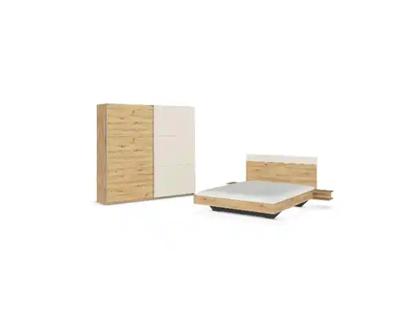 Bild 3 von RAUCH BLUE Schwebetürenschrank »Monza Set«,inkl. Bett und Nachttische
