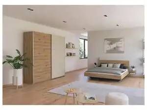RAUCH BLUE Schwebetürenschrank »Monza Set«,inkl. Bett und Nachttische