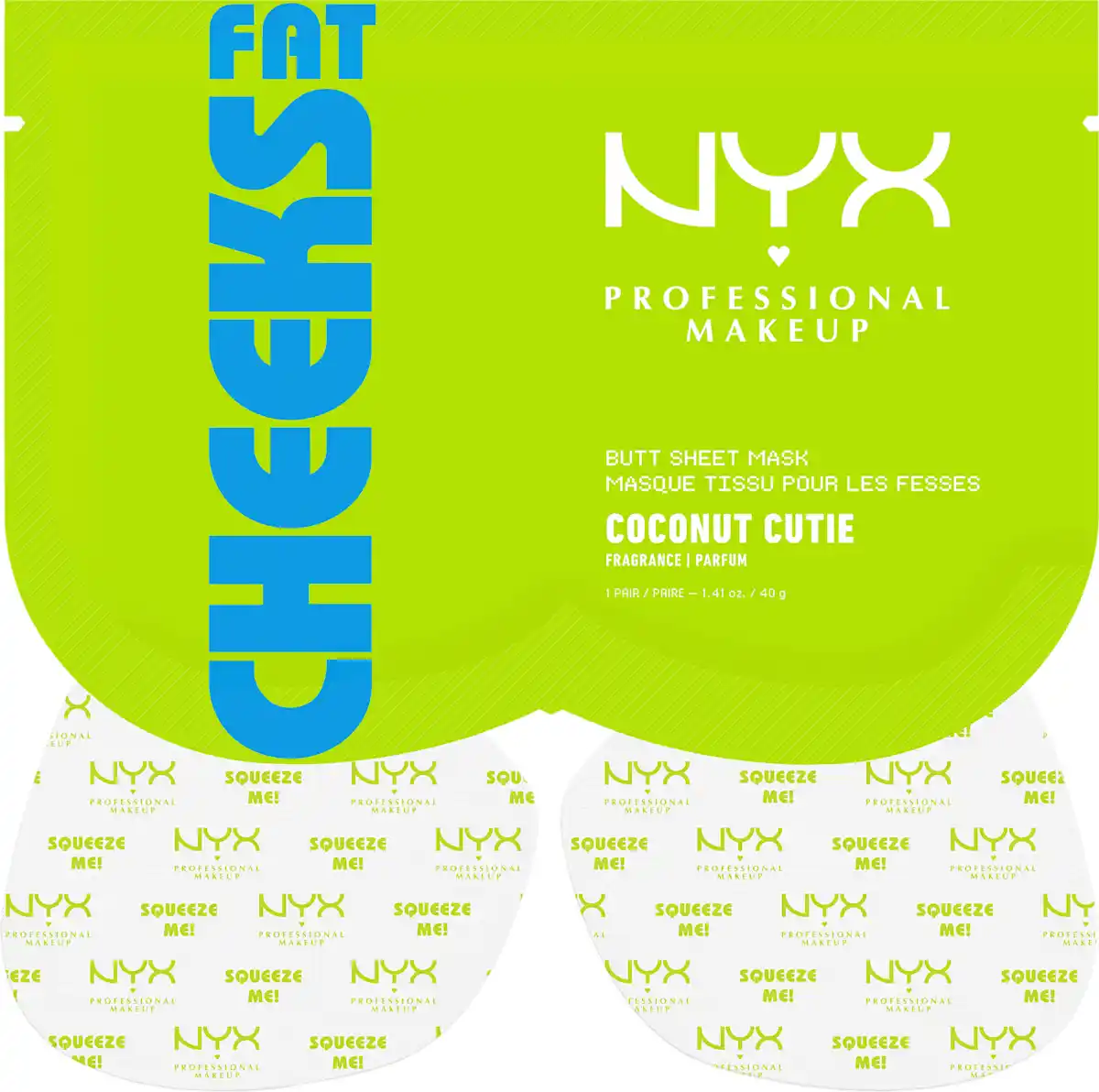 Bild 1 von NYX PROFESSIONAL MAKEUP Körper-Tuchmaske Butt Sheet Coconut Cutie (1 Paar), 2 St