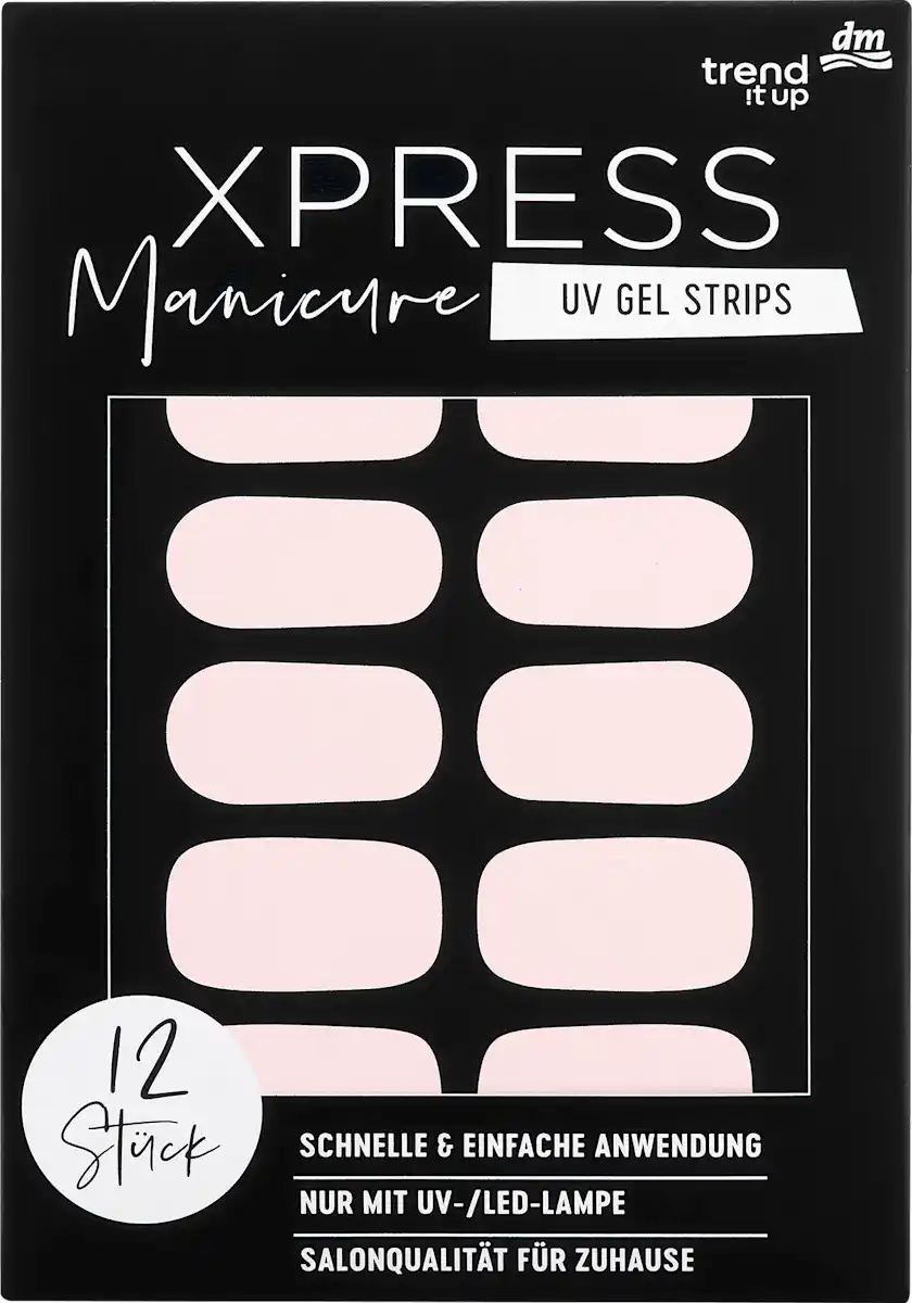 Bild 1 von trend !t up UV Gel Nagelfolien XPRESS Manicure 120 Light Rosé, 12 St