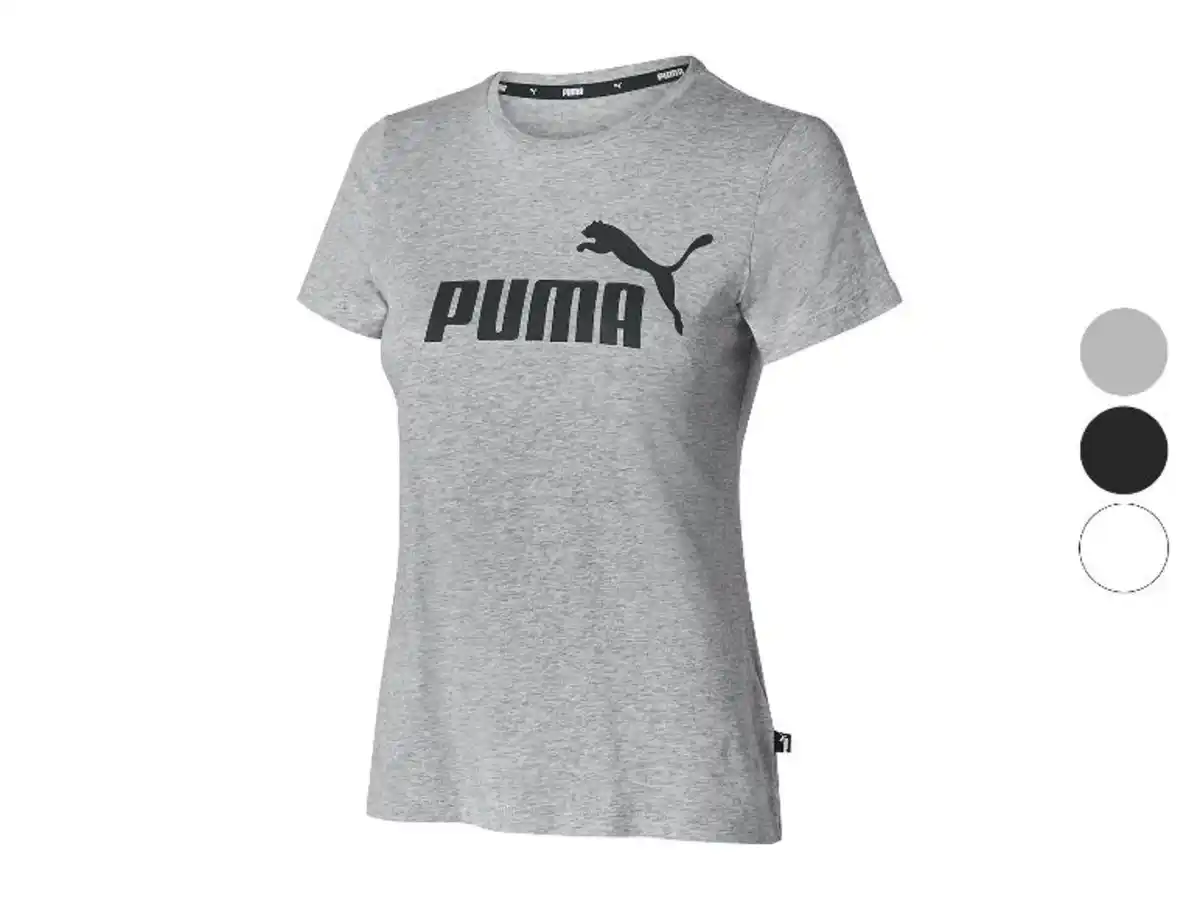 Bild 3 von PUMA Damen T-Shirt ESS Logo Tee, aus reiner Baumwolle