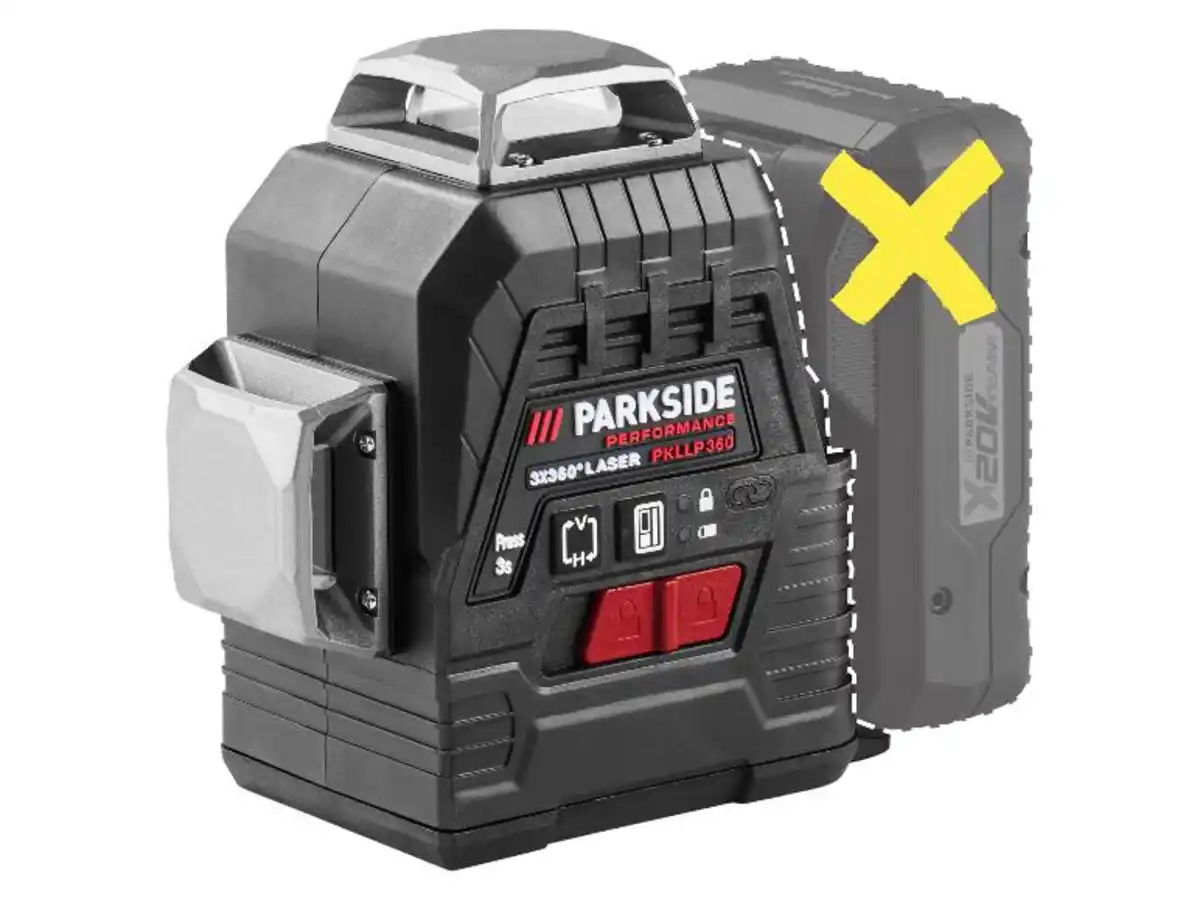Bild 1 von PARKSIDE PERFORMANCE® 20 V Akku-Kreuzlinienlaser »PKLLP 3360 A1 «, ohne Akku und Ladegerät ""