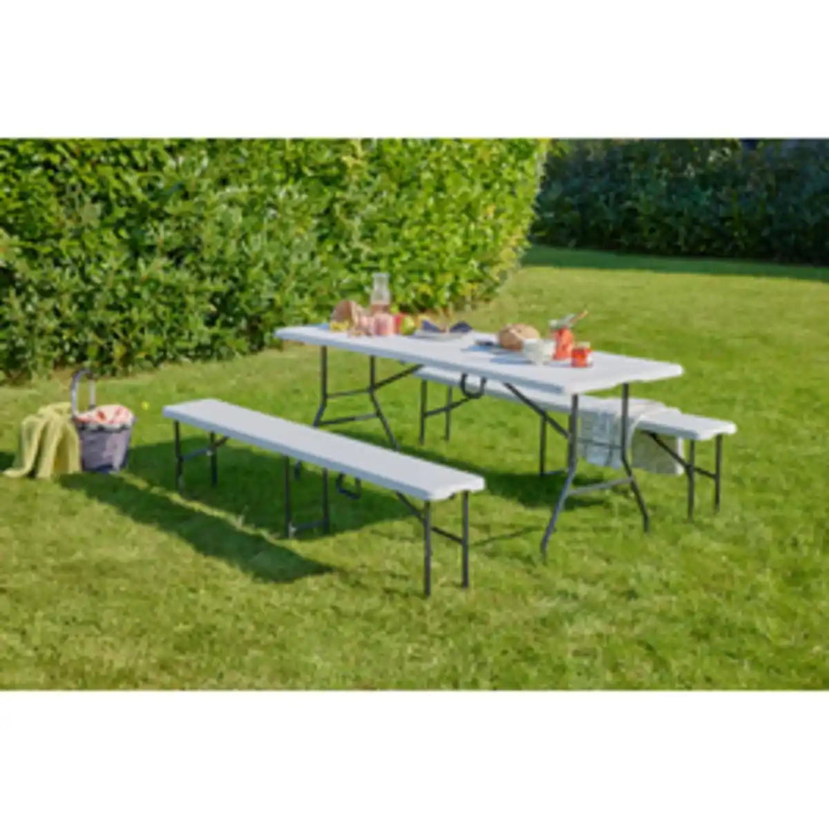 Bild 2 von CASAYA Klapptisch, BxHxT: 180 x 74 x 70 cm, weiß