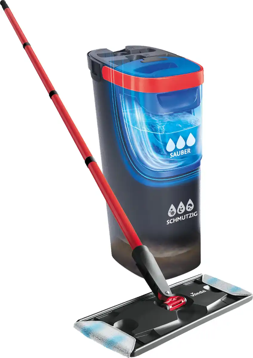 Bild 1 von Vileda Bodenwischer Reinigungsset H2PRO Flat Mop