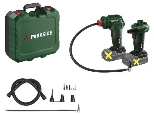 Bild 2 von PARKSIDE® 20 V Akku-Luftpumpe »PALP 20-Li C3« + 20 V Akku-Kompressor »PAK 20-Li C3«, ohne Akku – ohne Ladegerät""