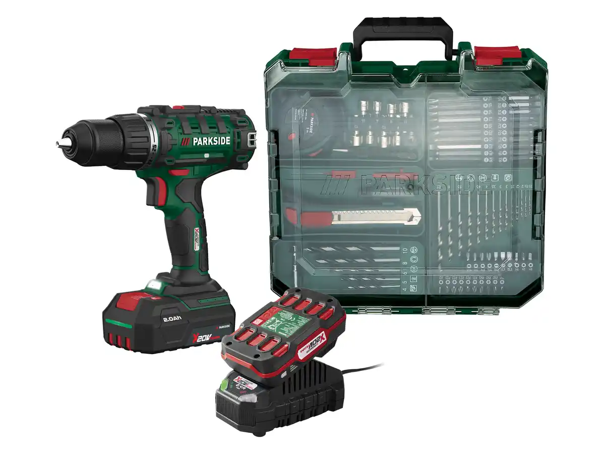 Bild 4 von PARKSIDE® 20 V Akku-Bohrschrauber-Set »PABS 20-Li I9«, mit Akku und Ladegerät