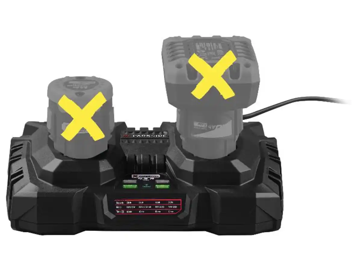 Bild 2 von PARKSIDE® 12 V / 2 x 4,5 A / Doppel-Ladegerät »PDSLK 12 B2«, ohne Akkus